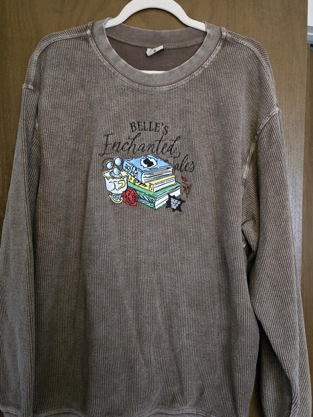 Beauty and the Beast crewneck sweatshirt.